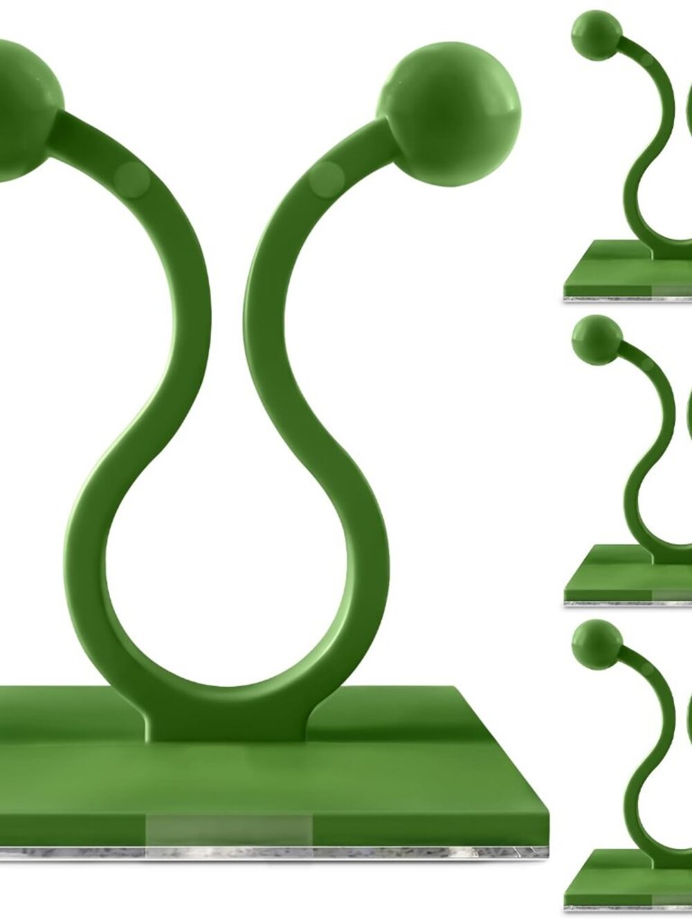 Small 100 Pcs Plant Supports for Outdoor Plants and Vines Green